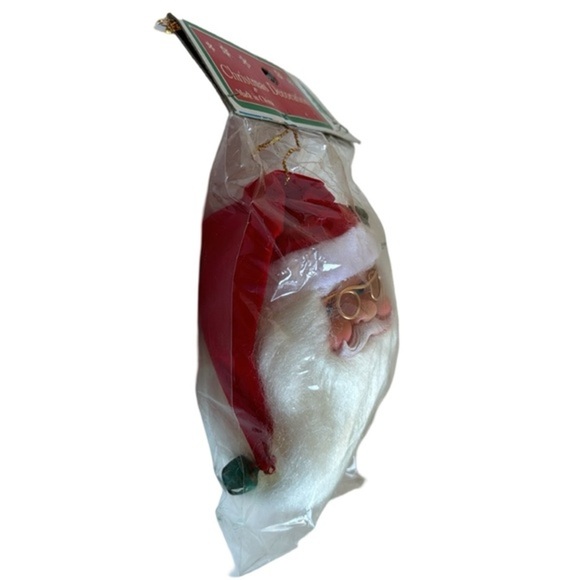 Vintage 6” Santa Head Christmas Ornament - Rare New Old Stock Item - Picture 4 of 9